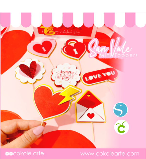 Mini Topper San Valentín