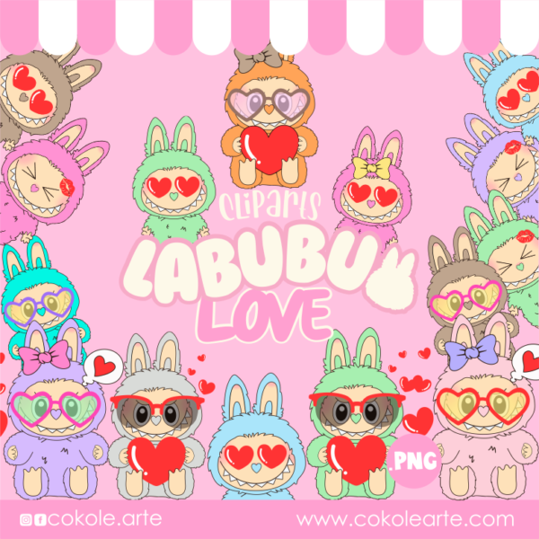 Cliparts Labubu LOVE