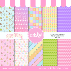 Papel Digital Labubu