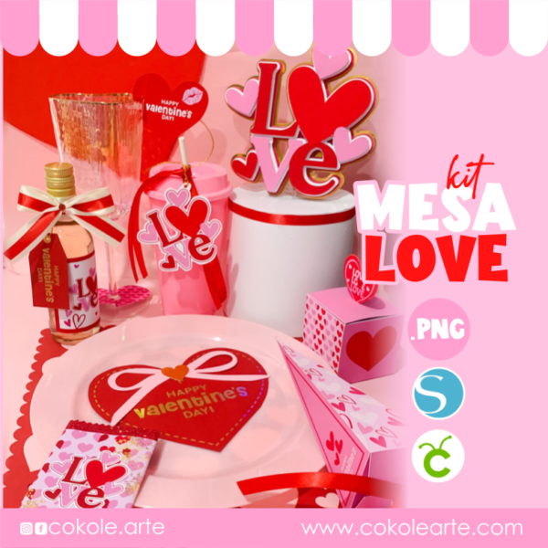 Articulos web 1 Kit Mesa LOVE