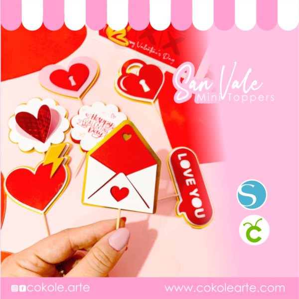 Mini Topper San Valentín