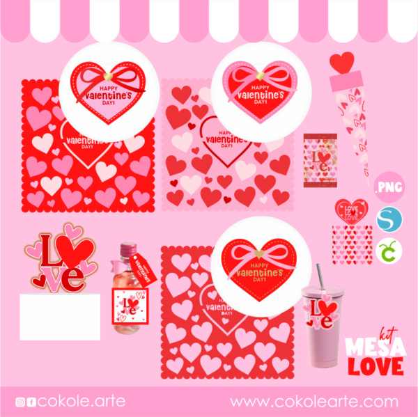 Articulos web 2 Kit Mesa LOVE