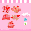 Cake Toppers San Valentín