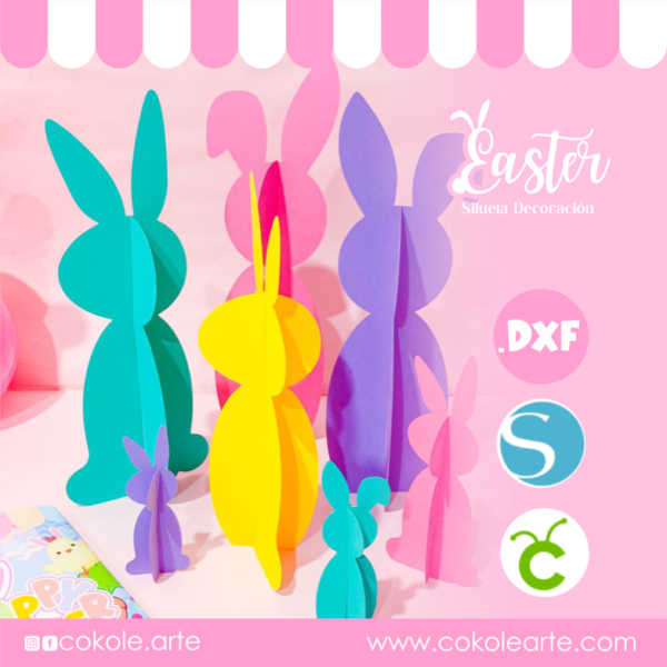 Silueta Conejo para decoración