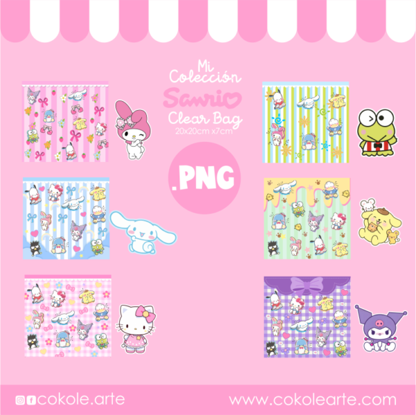 Articulos web 3 Mi Colección Sanrio ClearBag