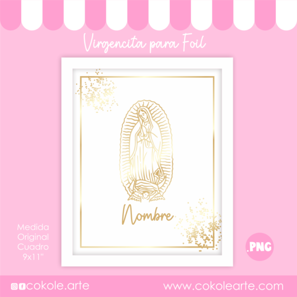 Virgen Foil 1 Virgencita para Foil