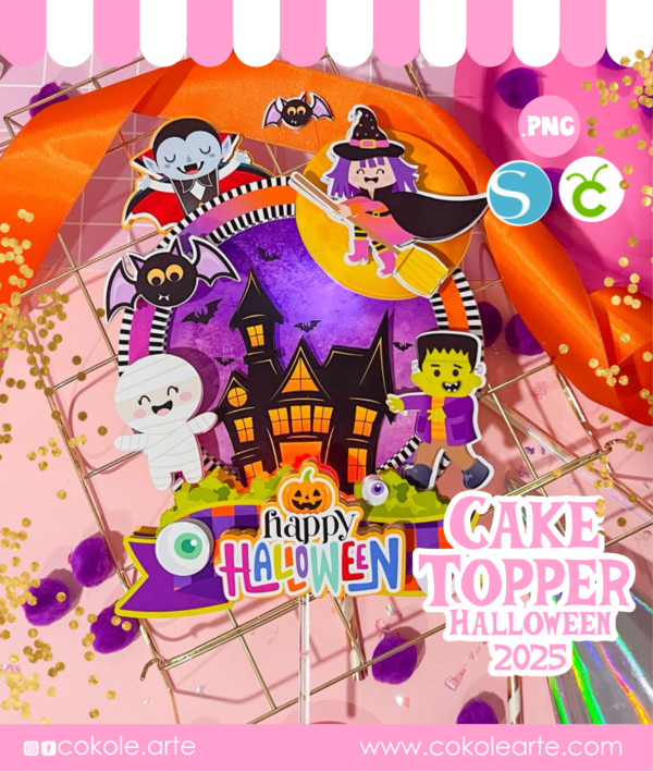 Cake Topper Halloween 2025