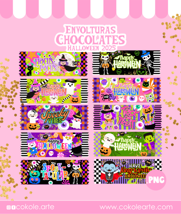 Envolturas Chocolates Halloween ´25