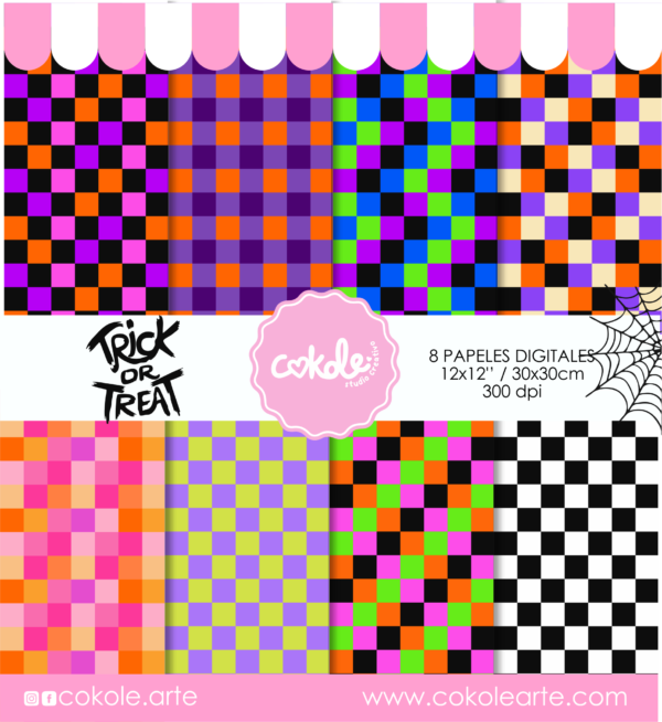 Set 1 Papeles Digitales Halloween 2025