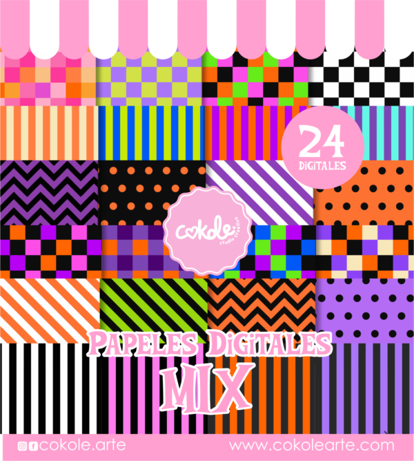 Mix Papeles Digitales Halloween 2025