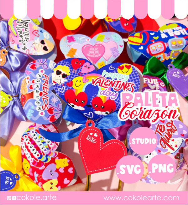 Paleta Corazón Valentines´26