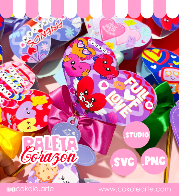 Paleta Corazón Valentines´26