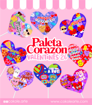Paleta Corazón Valentines´26 5 Paleta Corazón Valentines´26