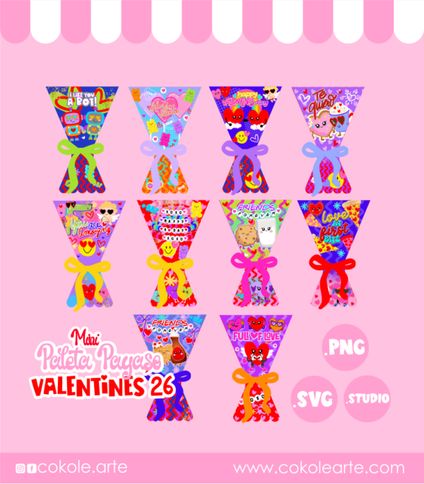 Paleta Payaso Valentines´26 2 Mini Paleta Payaso Valentines´26