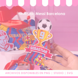 Caja Piramidal Copa - Messi Barelona