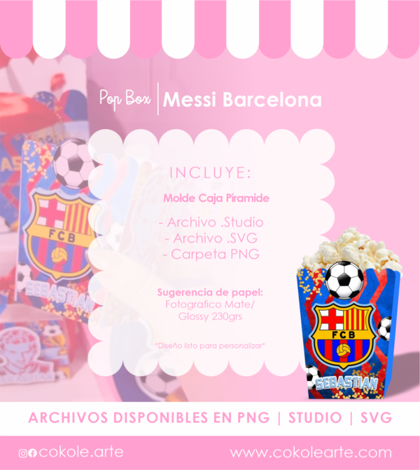 Pop Box - Messi Barcelona